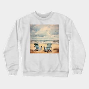 Vintage beach Crewneck Sweatshirt